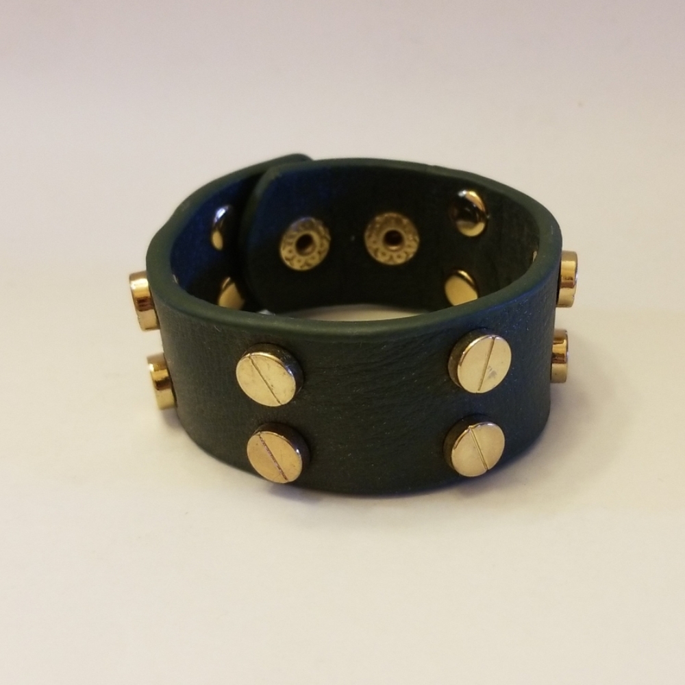 Faux leather bracelet